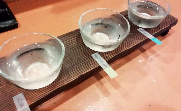 一膳めし屋すずらん 荻窪 日本酒利き酒3種